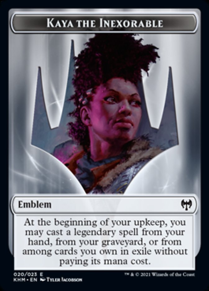 Emblem - Kaya, the Inexorable [Kaldheim] | Mindsight Gaming