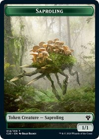 Saproling // Treasure Double-sided Token [Commander 2020 Tokens] | Mindsight Gaming