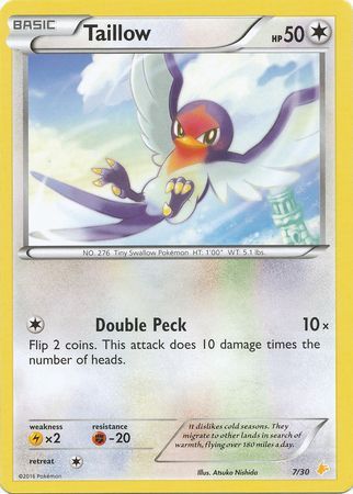 Taillow (7/30) [XY: Trainer Kit 3 - Pikachu Libre] | Mindsight Gaming