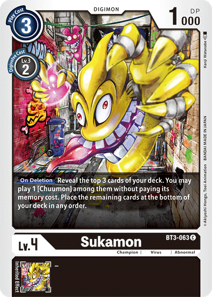 Sukamon [BT3-063] [Release Special Booster Ver.1.5] | Mindsight Gaming