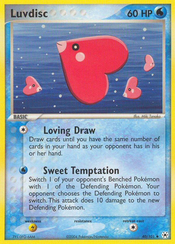 Luvdisc (40/101) [EX: Hidden Legends] | Mindsight Gaming