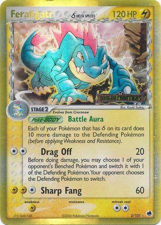 Feraligatr (2/101) (Delta Species) (Stamped) [EX: Dragon Frontiers] | Mindsight Gaming