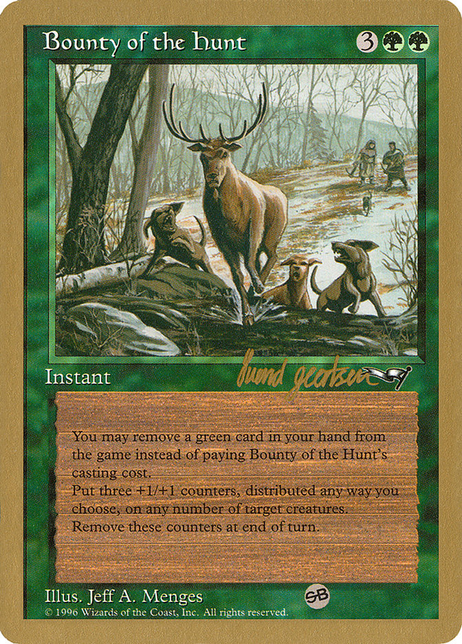 Bounty of the Hunt (Svend Geertsen) (SB) [World Championship Decks 1997] | Mindsight Gaming