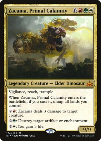 Zacama, Primal Calamity [Rivals of Ixalan] | Mindsight Gaming