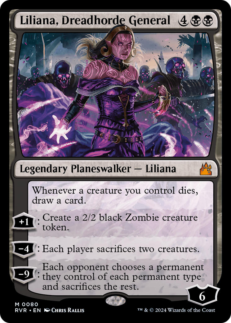 Liliana, Dreadhorde General [Ravnica Remastered] | Mindsight Gaming