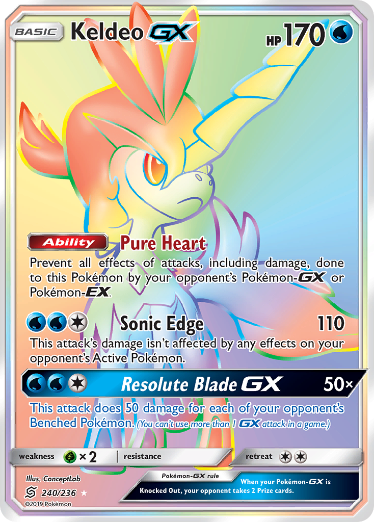 Keldeo GX (240/236) [Sun & Moon: Unified Minds] | Mindsight Gaming