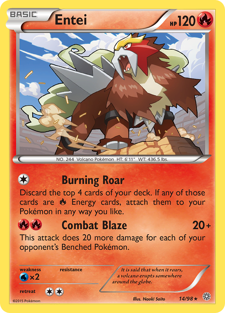 Entei (14/98) [XY: Ancient Origins] | Mindsight Gaming