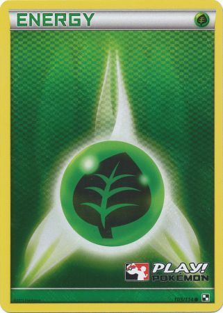 Grass Energy (105/114) (Play Pokemon Promo) [Black & White: Base Set] | Mindsight Gaming