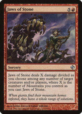 Jaws of Stone [Duel Decks: Venser vs. Koth] | Mindsight Gaming