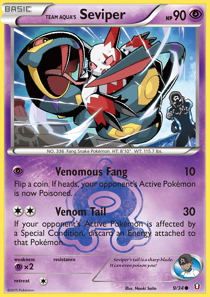 Team Aqua's Seviper (9/34) [XY: Double Crisis] | Mindsight Gaming