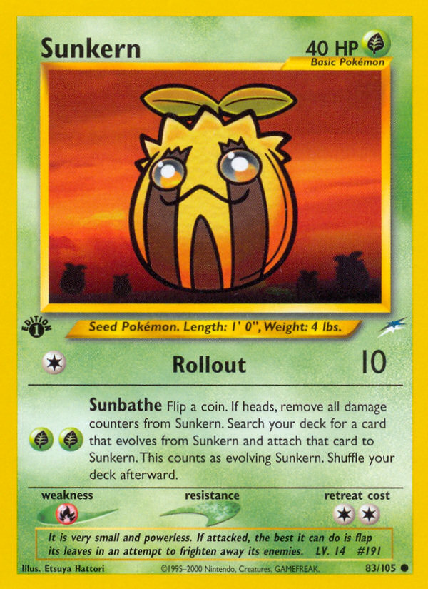 Sunkern (83/105) [Neo Destiny 1st Edition] | Mindsight Gaming