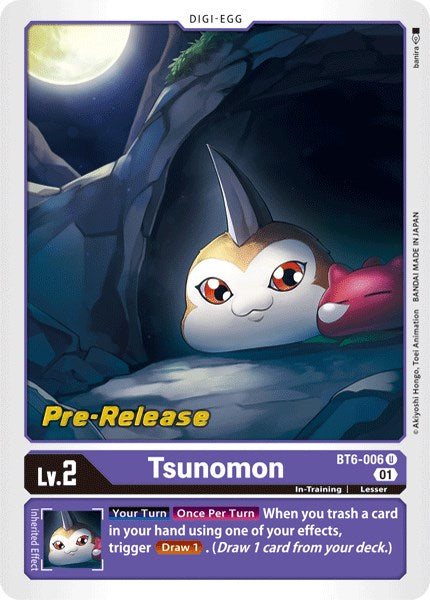 Tsunomon [BT6-006] [Double Diamond Pre-Release Cards] | Mindsight Gaming