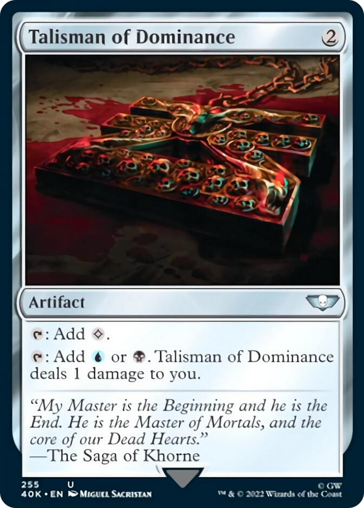 Talisman of Dominance (255) (Surge Foil) [Universes Beyond: Warhammer 40,000] | Mindsight Gaming