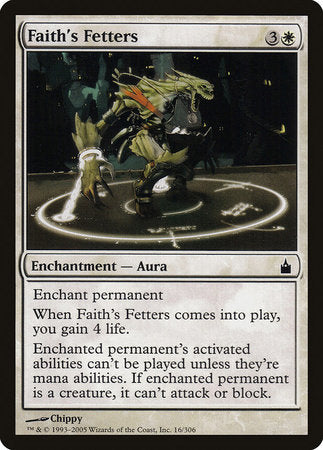 Faith's Fetters [Ravnica: City of Guilds] | Mindsight Gaming