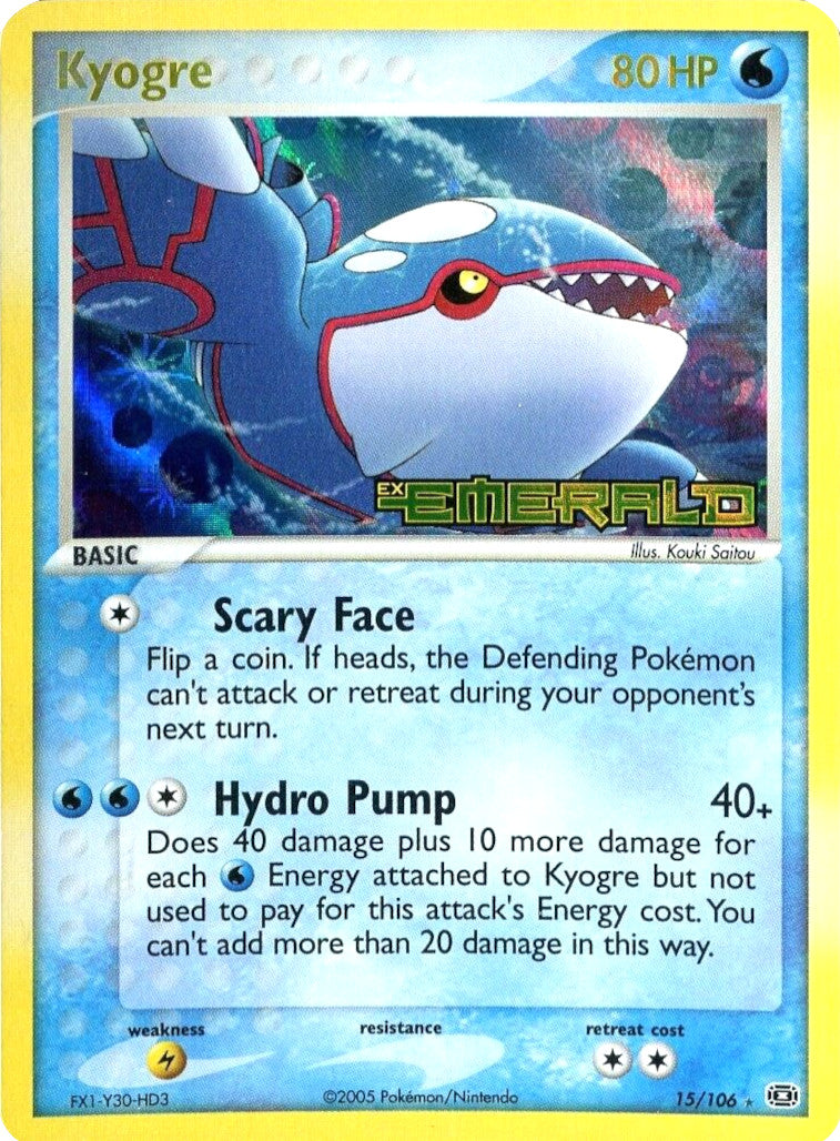 Kyogre (15/106) (Stamped) [EX: Emerald] | Mindsight Gaming