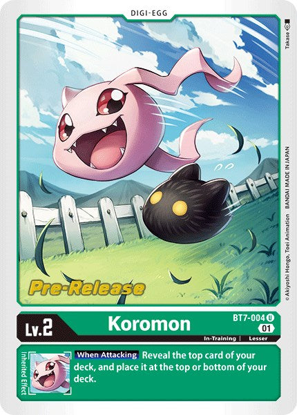 Koromon [BT7-004] [Next Adventure Pre-Release Cards] | Mindsight Gaming