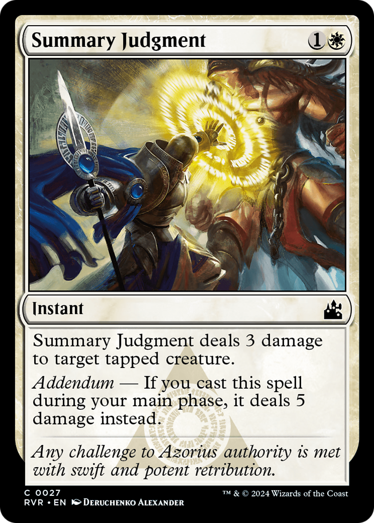 Summary Judgment [Ravnica Remastered] | Mindsight Gaming