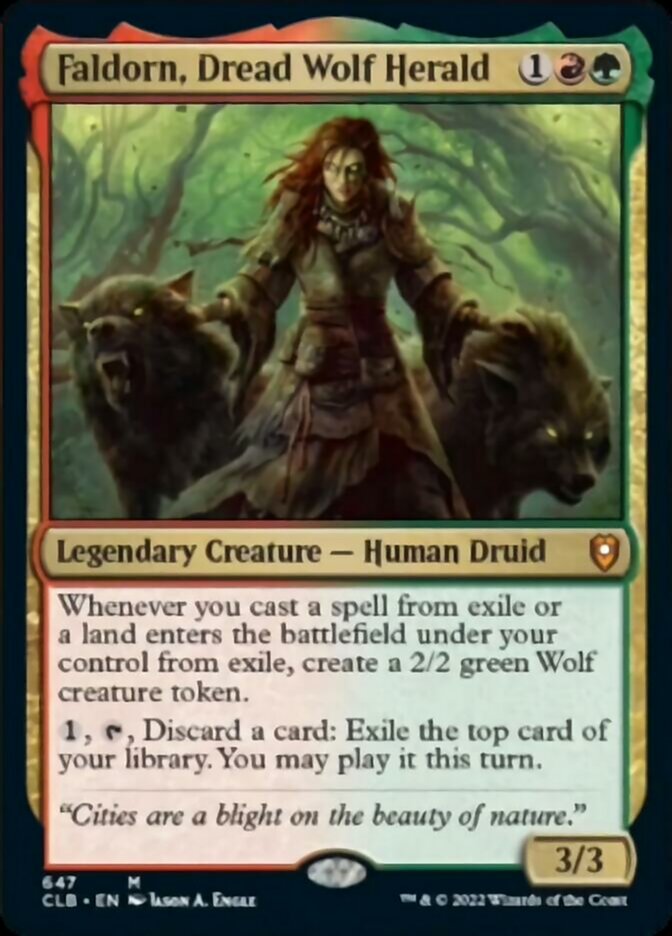 Faldorn, Dread Wolf Herald [Commander Legends: Battle for Baldur's Gate] | Mindsight Gaming