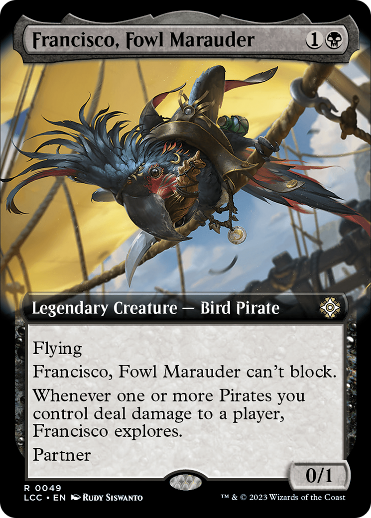 Francisco, Fowl Marauder (Extended Art) [The Lost Caverns of Ixalan Commander] | Mindsight Gaming