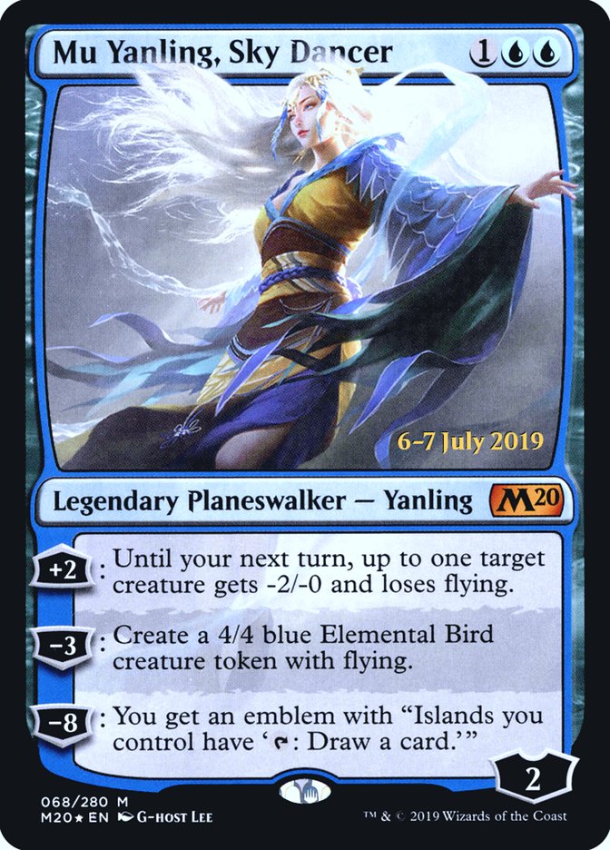 Mu Yanling, Sky Dancer  [Core Set 2020 Prerelease Promos] | Mindsight Gaming