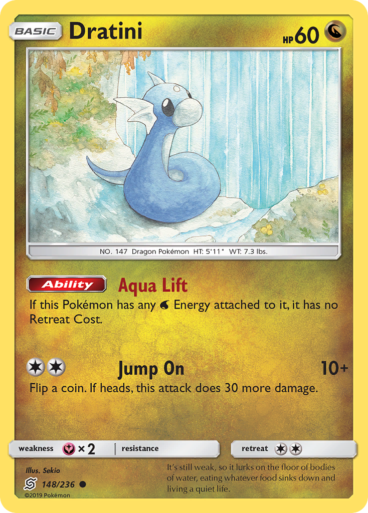 Dratini (148/236) [Sun & Moon: Unified Minds] | Mindsight Gaming