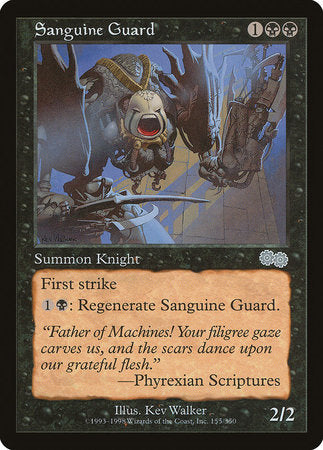 Sanguine Guard [Urza's Saga] | Mindsight Gaming