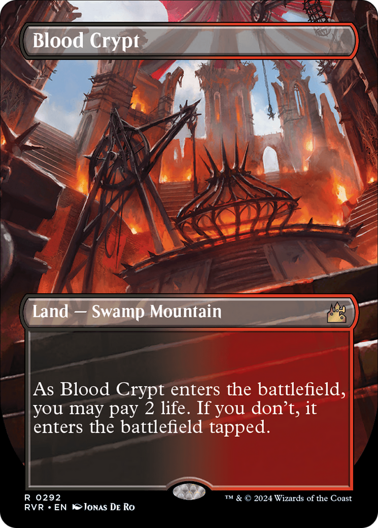 Blood Crypt (Borderless) [Ravnica Remastered] | Mindsight Gaming