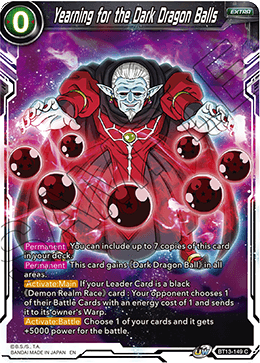 Yearning for the Dark Dragon Balls (Common) [BT13-149] | Mindsight Gaming