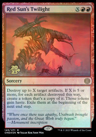 Red Sun's Twilight [Phyrexia: All Will Be One Prerelease Promos] | Mindsight Gaming