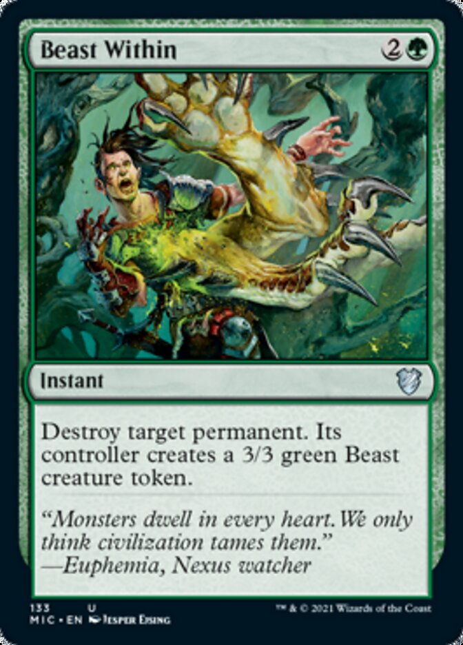 Beast Within [Innistrad: Midnight Hunt Commander] | Mindsight Gaming