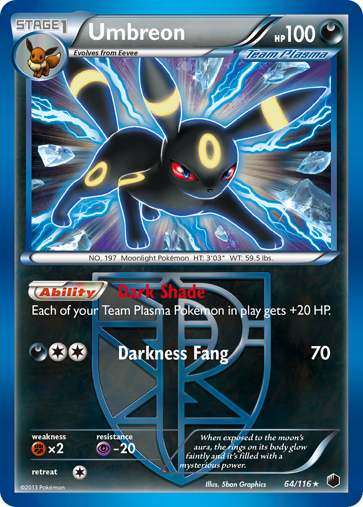 Umbreon (64/116) [Black & White: Plasma Freeze] | Mindsight Gaming