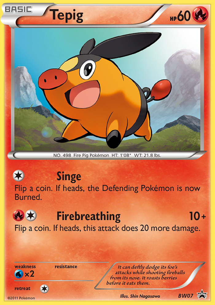 Tepig (BW07) [Black & White: Black Star Promos] | Mindsight Gaming