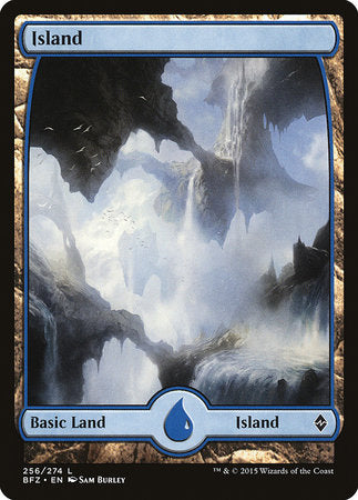 Island (256) - Full Art [Battle for Zendikar] | Mindsight Gaming