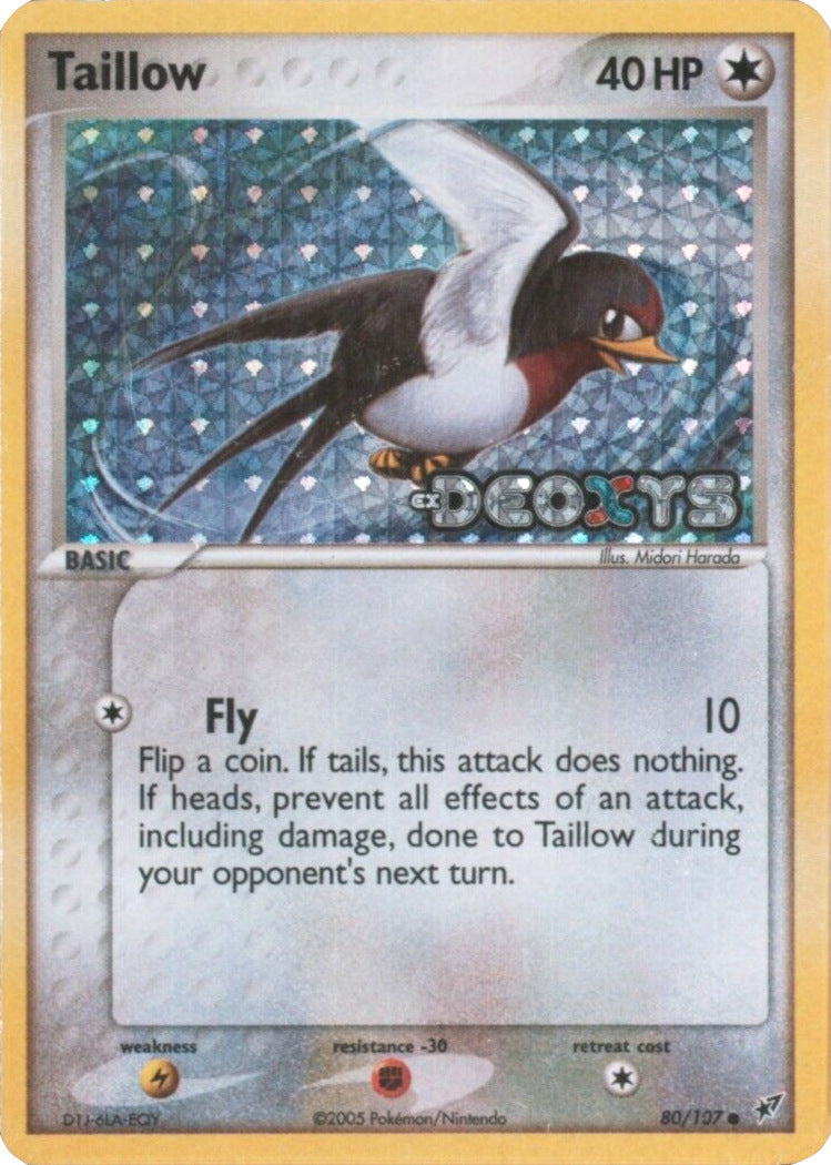 Taillow (80/107) (Stamped) [EX: Deoxys] | Mindsight Gaming