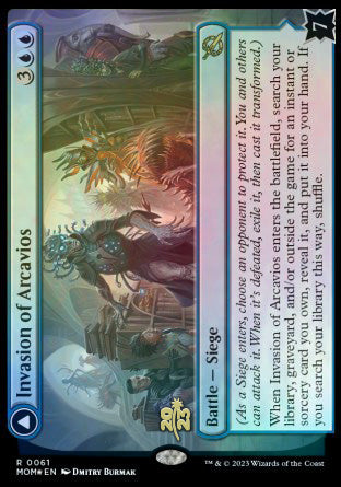 Invasion of Arcavios // Invocation of the Founders [March of the Machine Prerelease Promos] | Mindsight Gaming