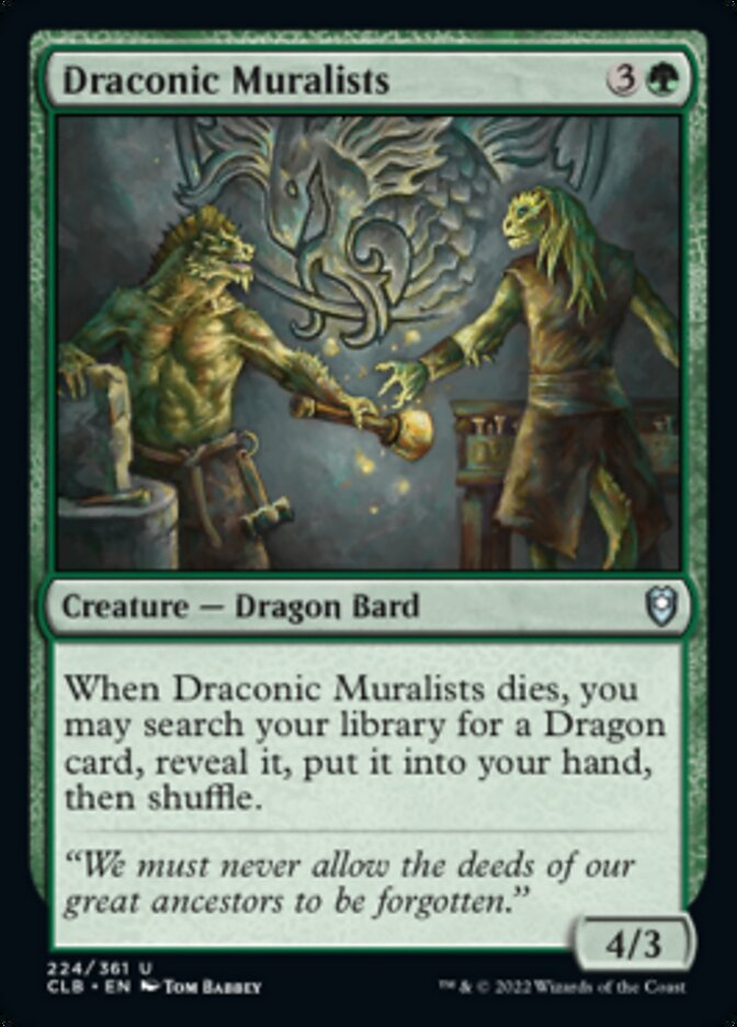 Draconic Muralists [Commander Legends: Battle for Baldur's Gate] | Mindsight Gaming