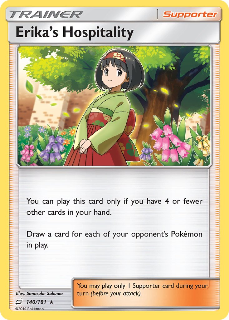 Erika's Hospitality (140/181) (Theme Deck Exclusive) [Sun & Moon: Team Up] | Mindsight Gaming