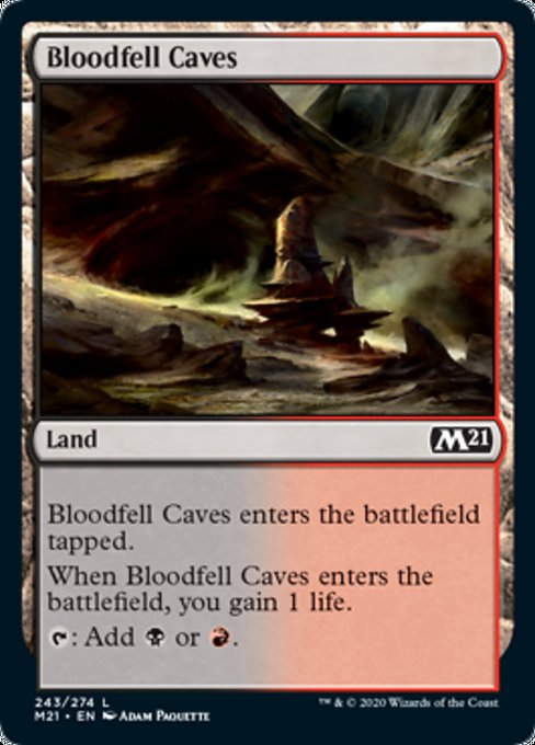 Bloodfell Caves [Core Set 2021] | Mindsight Gaming