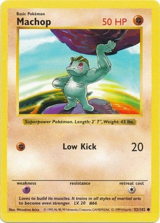 Machop (52/102) [Base Set Shadowless Unlimited] | Mindsight Gaming