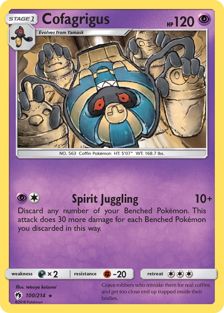 Cofagrigus (100/214) [Sun & Moon: Lost Thunder] | Mindsight Gaming