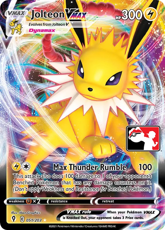 Jolteon VMAX (051/203) [Prize Pack Series One] | Mindsight Gaming