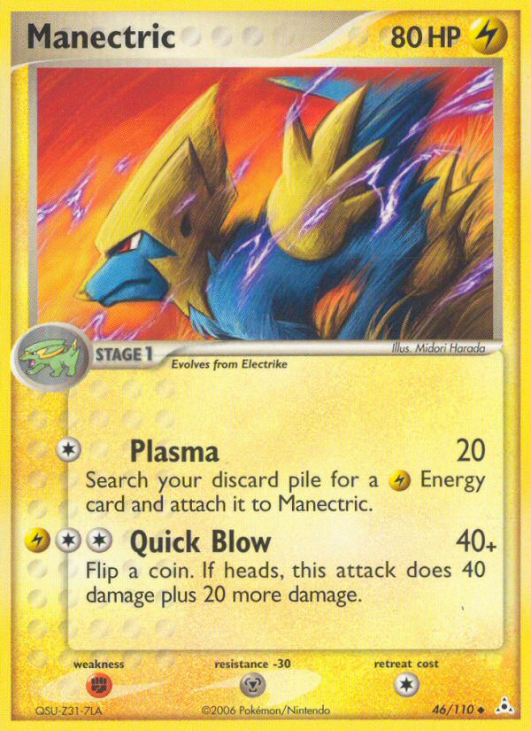 Manectric (46/110) [EX: Holon Phantoms] | Mindsight Gaming