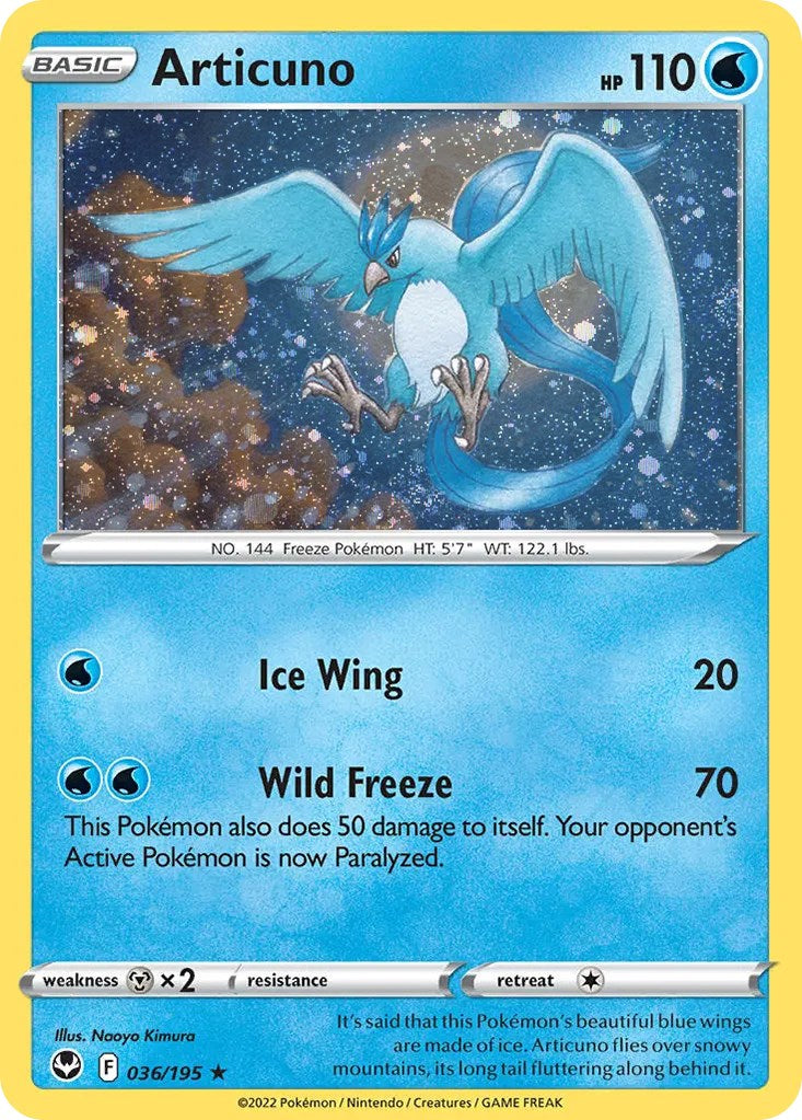 Articuno (036/195) (Cosmos Holo) [Sword & Shield: Base Set] | Mindsight Gaming