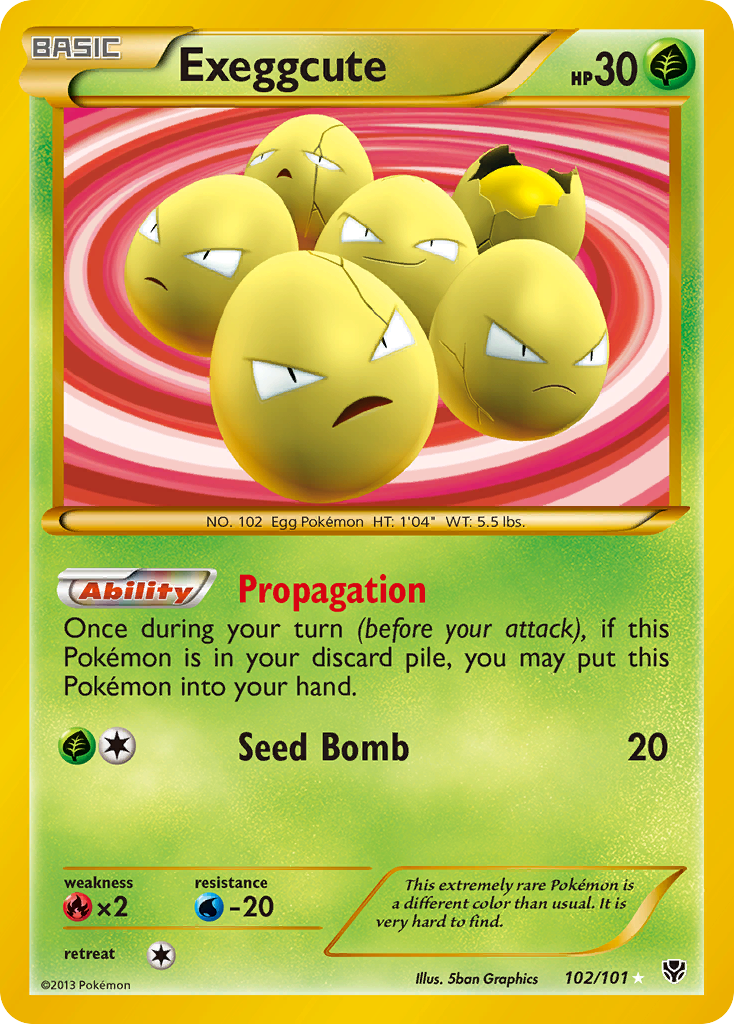 Exeggcute (102/101) [Black & White: Plasma Blast] | Mindsight Gaming