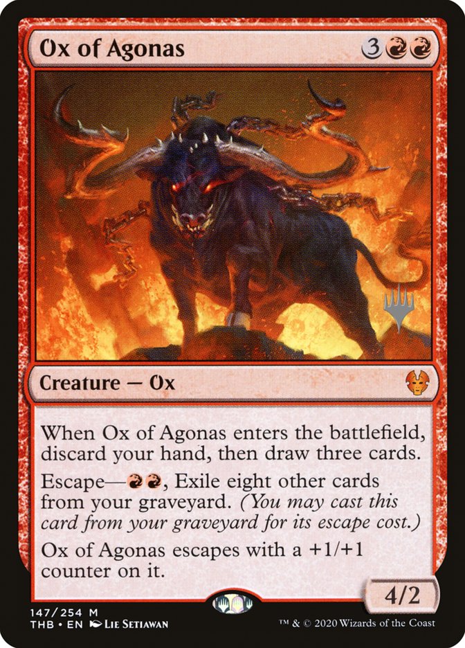 Ox of Agonas (Promo Pack) [Theros Beyond Death Promos] | Mindsight Gaming