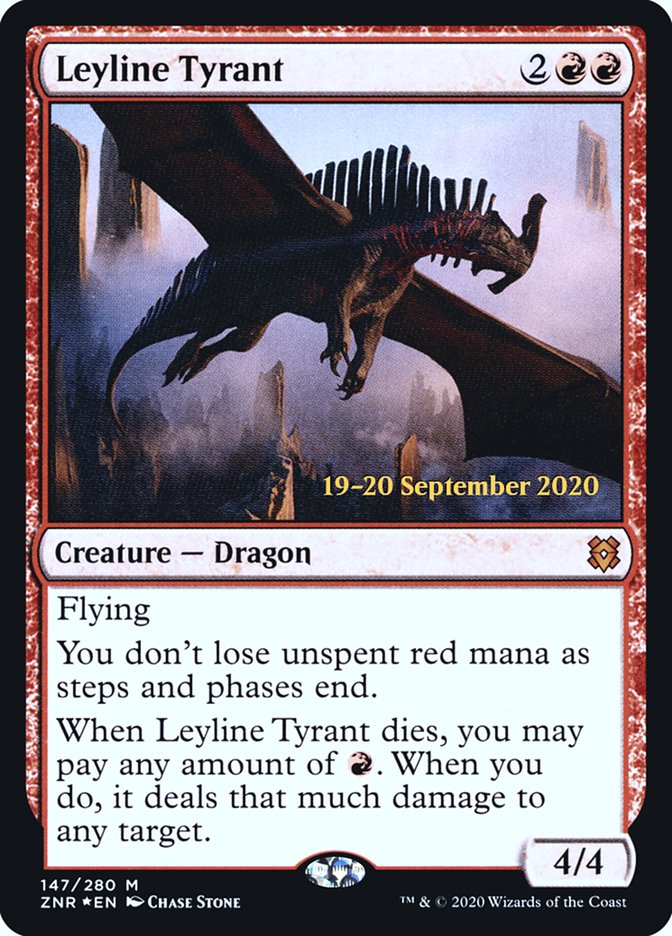 Leyline Tyrant  [Zendikar Rising Prerelease Promos] | Mindsight Gaming