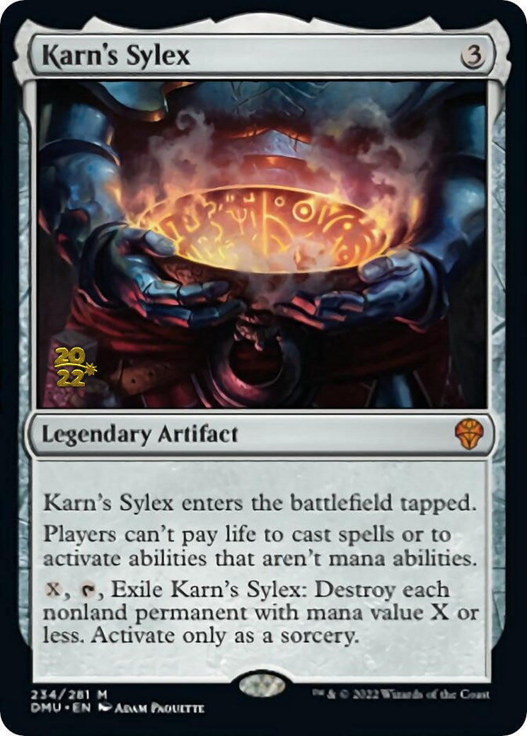 Karn's Sylex [Dominaria United Prerelease Promos] | Mindsight Gaming