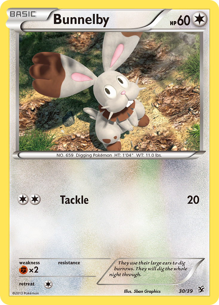 Bunnelby (30/39) [XY: Kalos Starter Set] | Mindsight Gaming