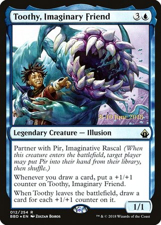 Toothy, Imaginary Friend [Battlebond Promos] | Mindsight Gaming