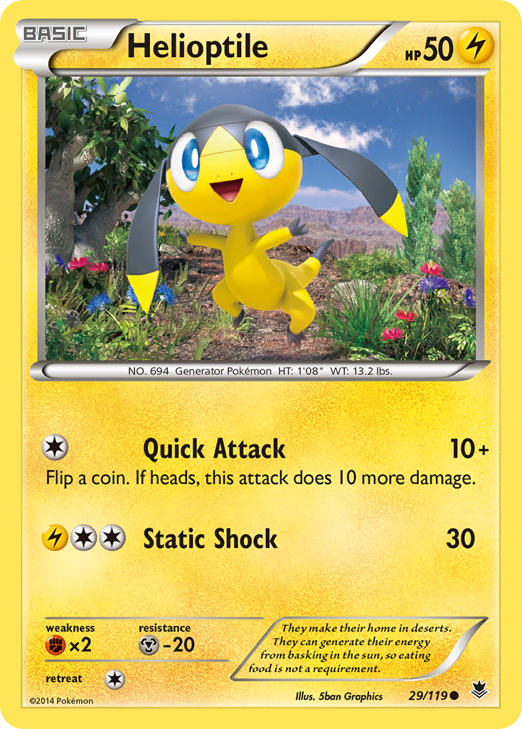 Helioptile (29/119) [XY: Phantom Forces] | Mindsight Gaming